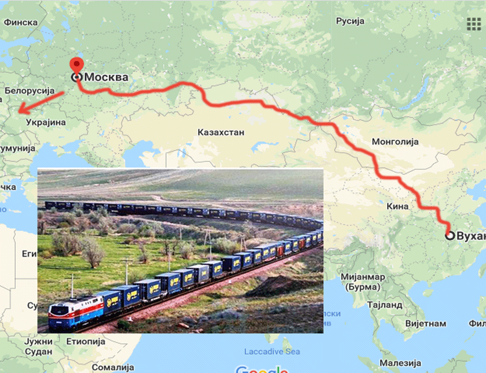 Kineska <span style='color:red;'><b>medicinska oprema</b></span> stiže u Evropu ruskim vozom